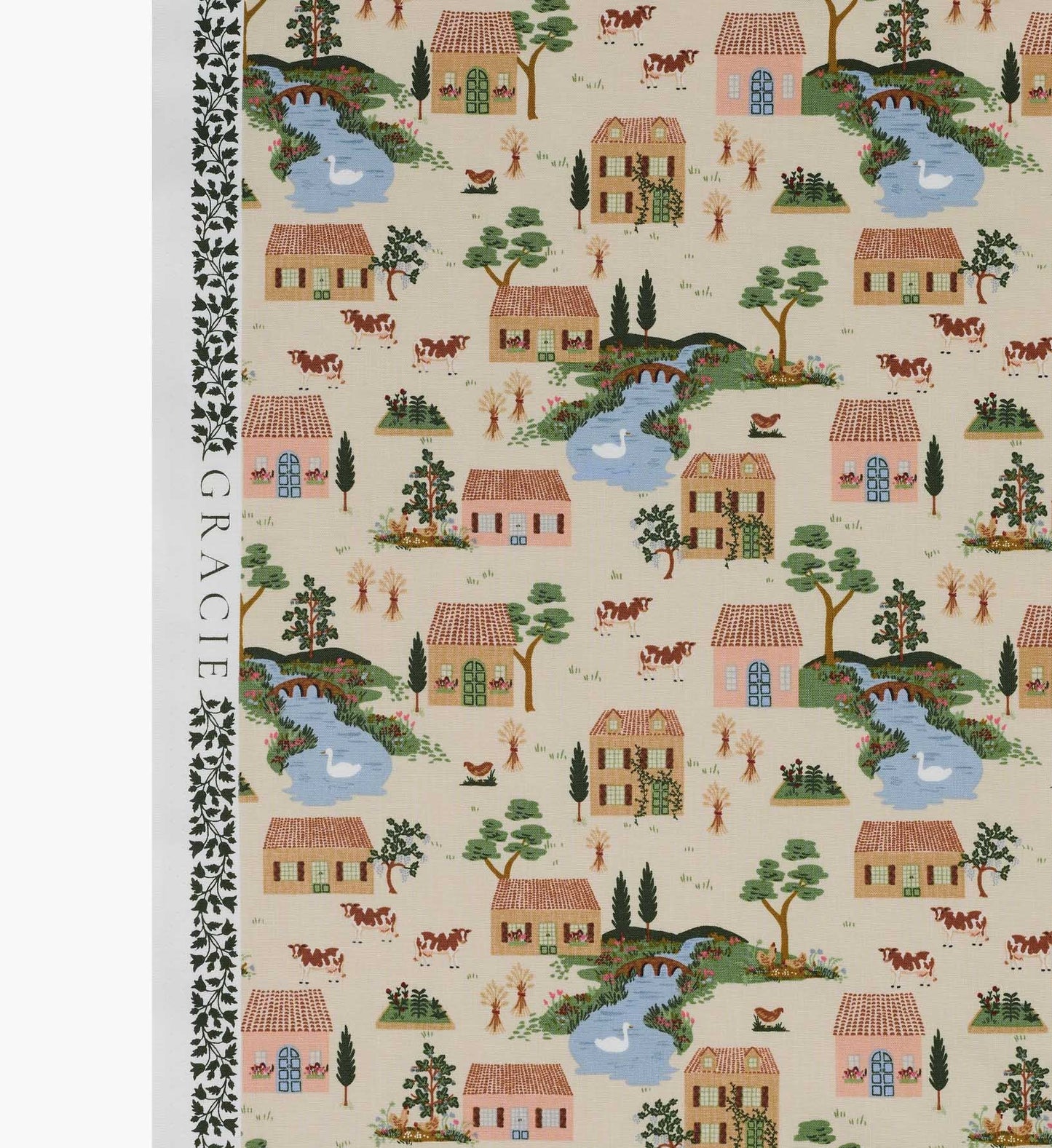 Cotswolds Cotton Fabric - Linen