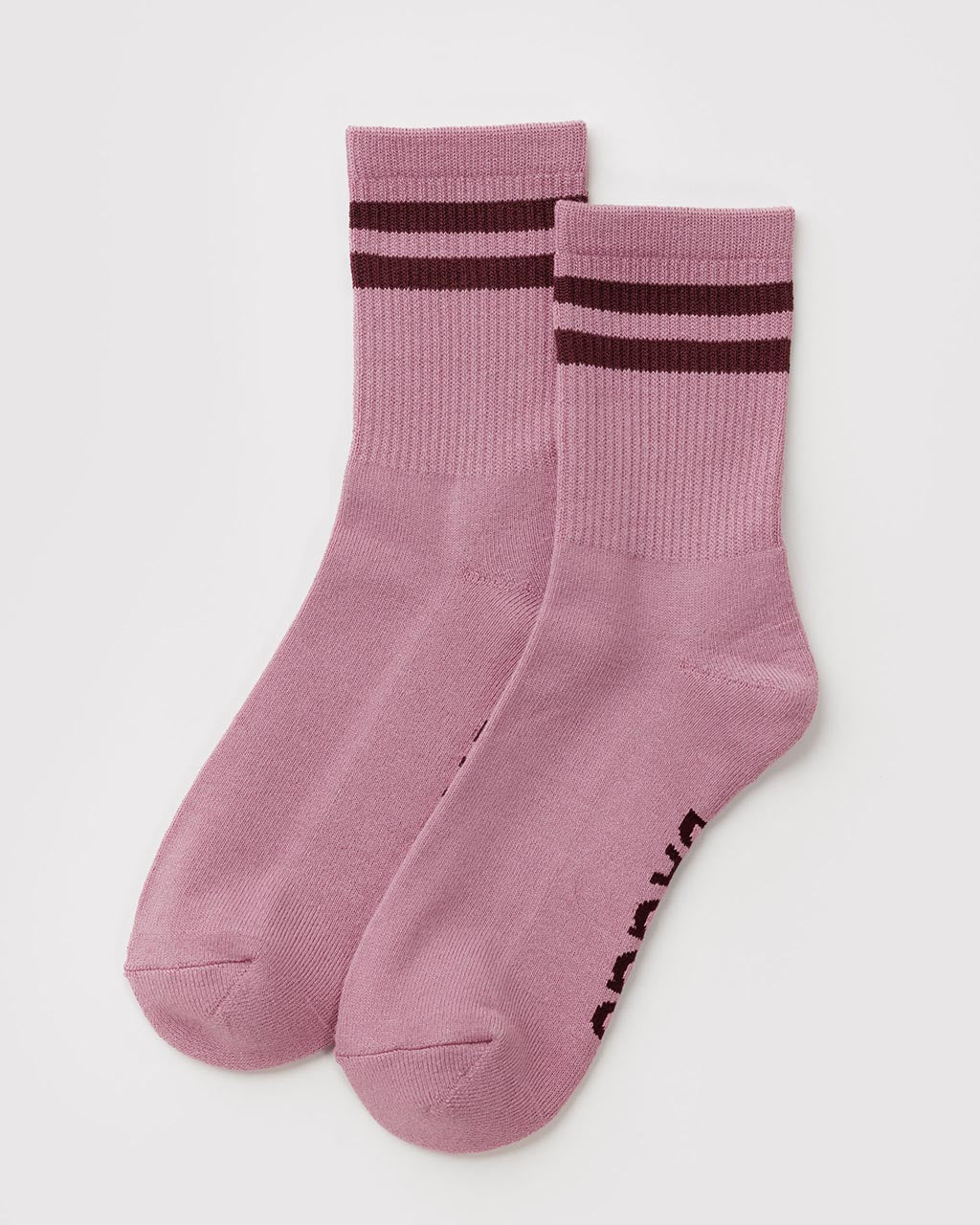 Ribbed Socks - Wild Plum Stripe