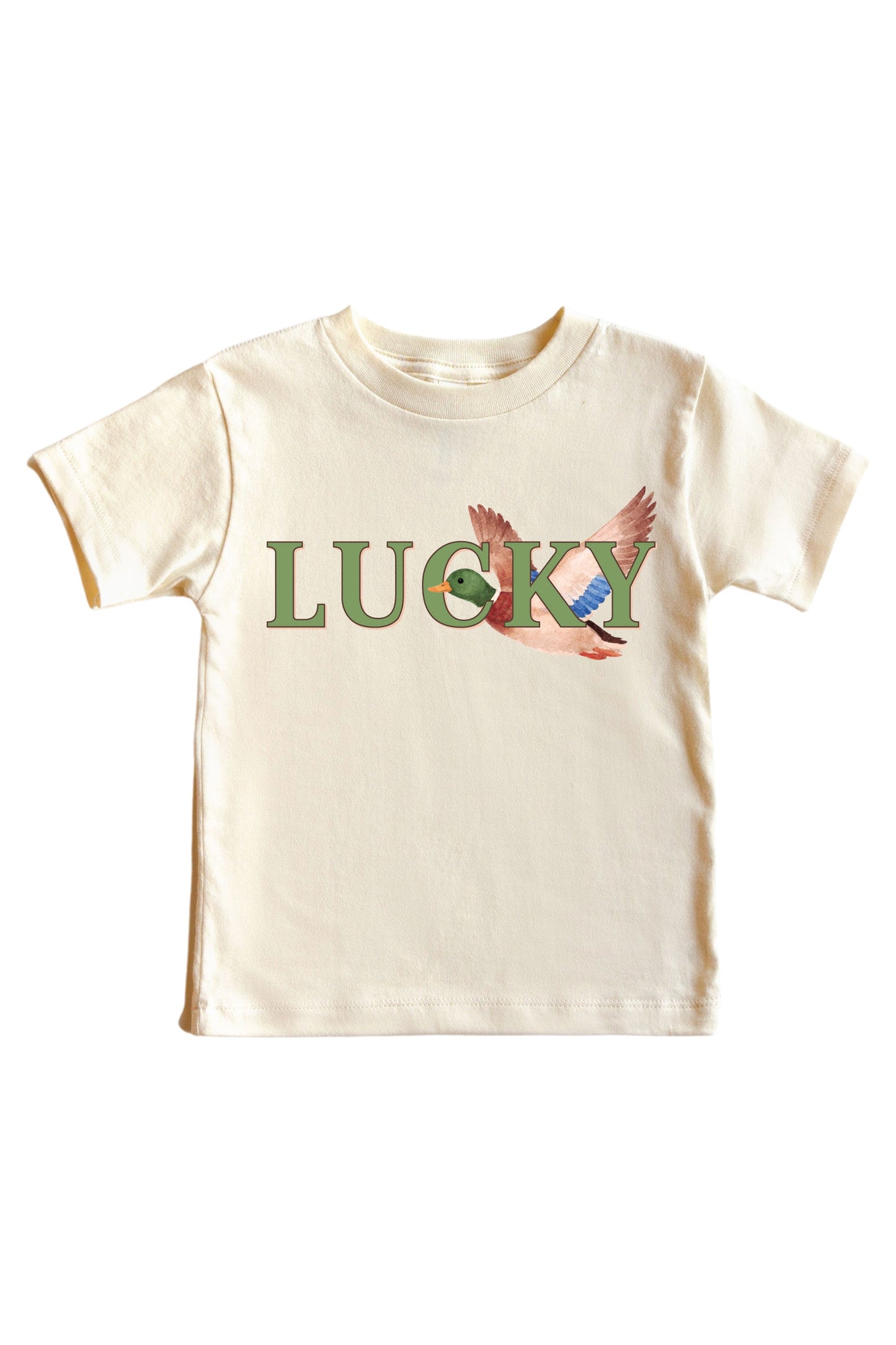 Lucky Duck Graphic Bodysuit & Kids Tee | Natural