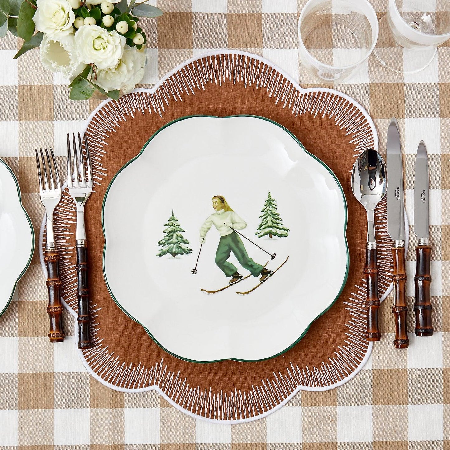 Caramel Alathea Linen Placemats (Set of 4)