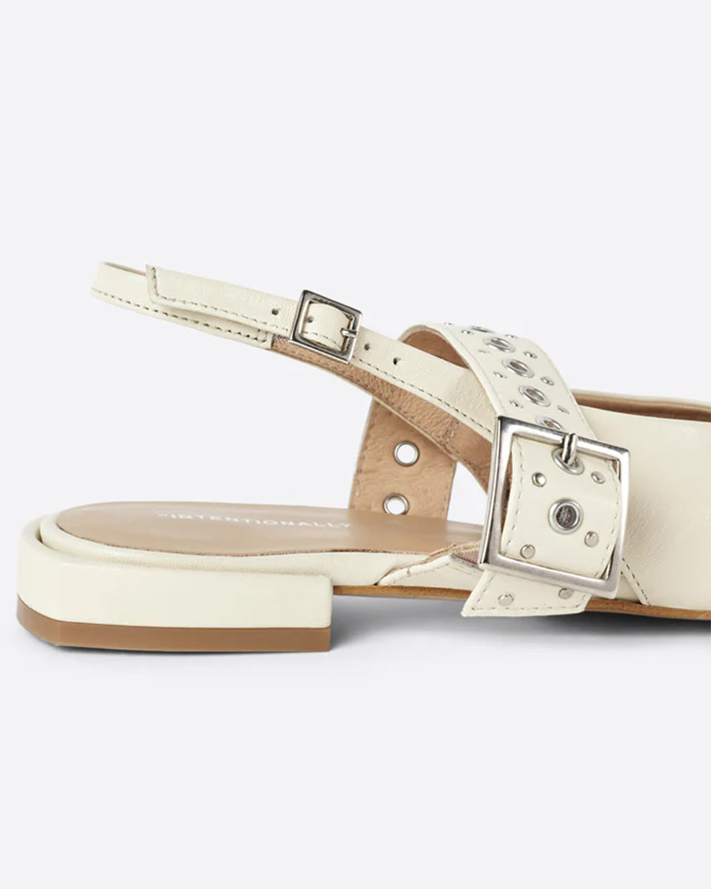 Pearl Slingback Ballet Flat - Creme