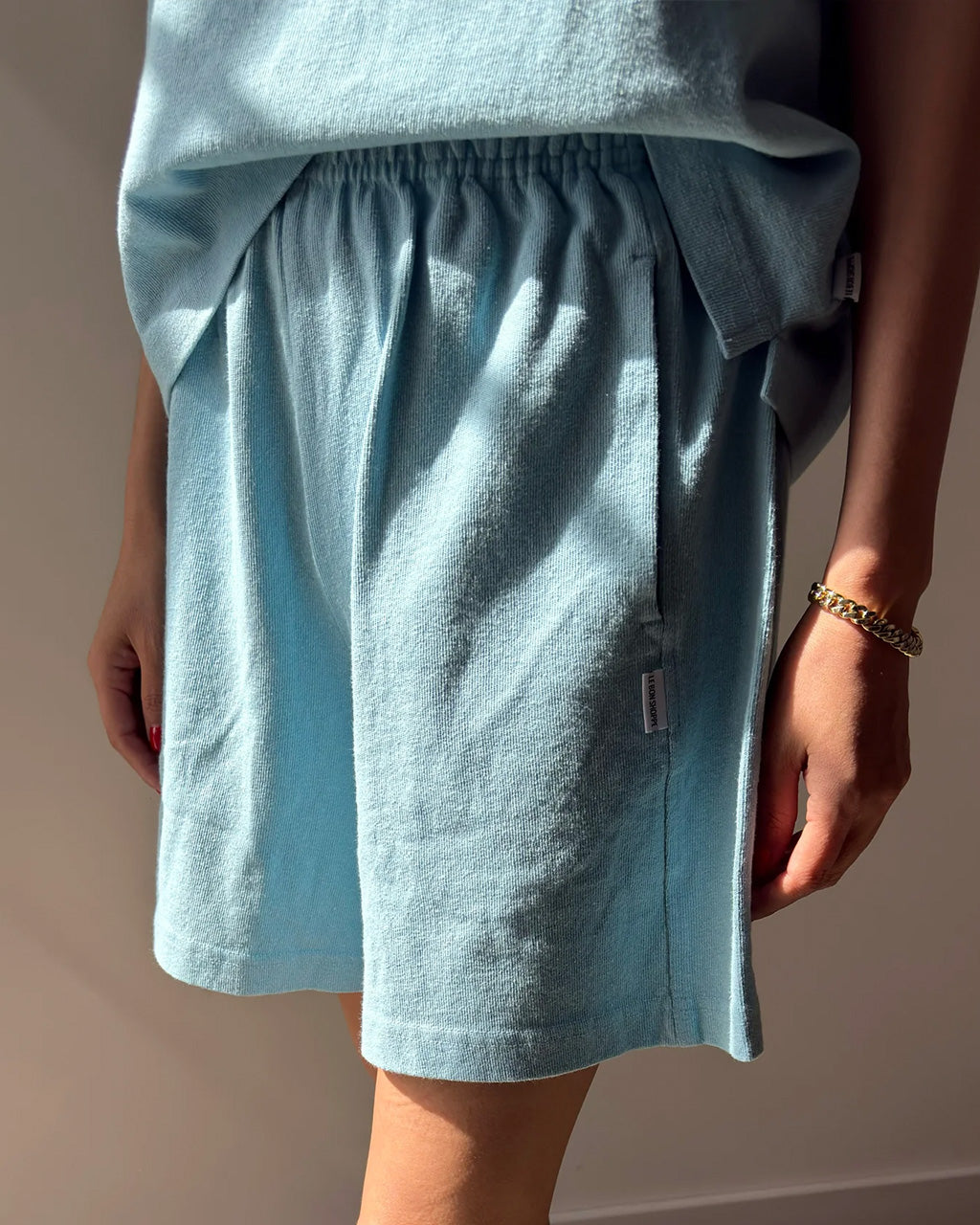 Flared Basketball Shorts - Sky Blue