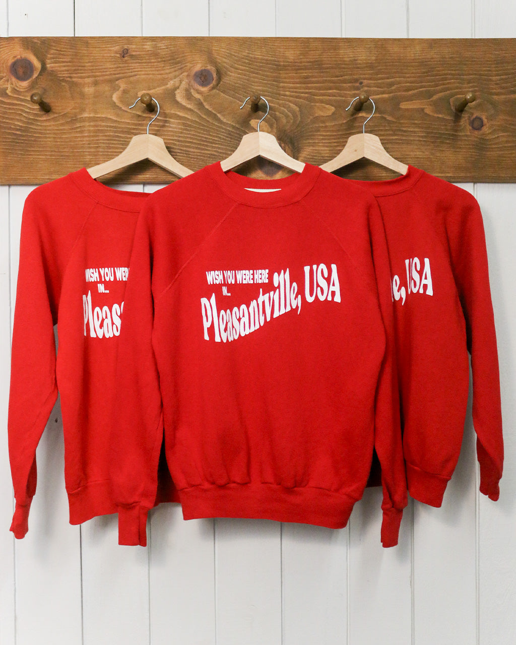 Wish You Were Here In Pleasantville Sweatshirt - Red