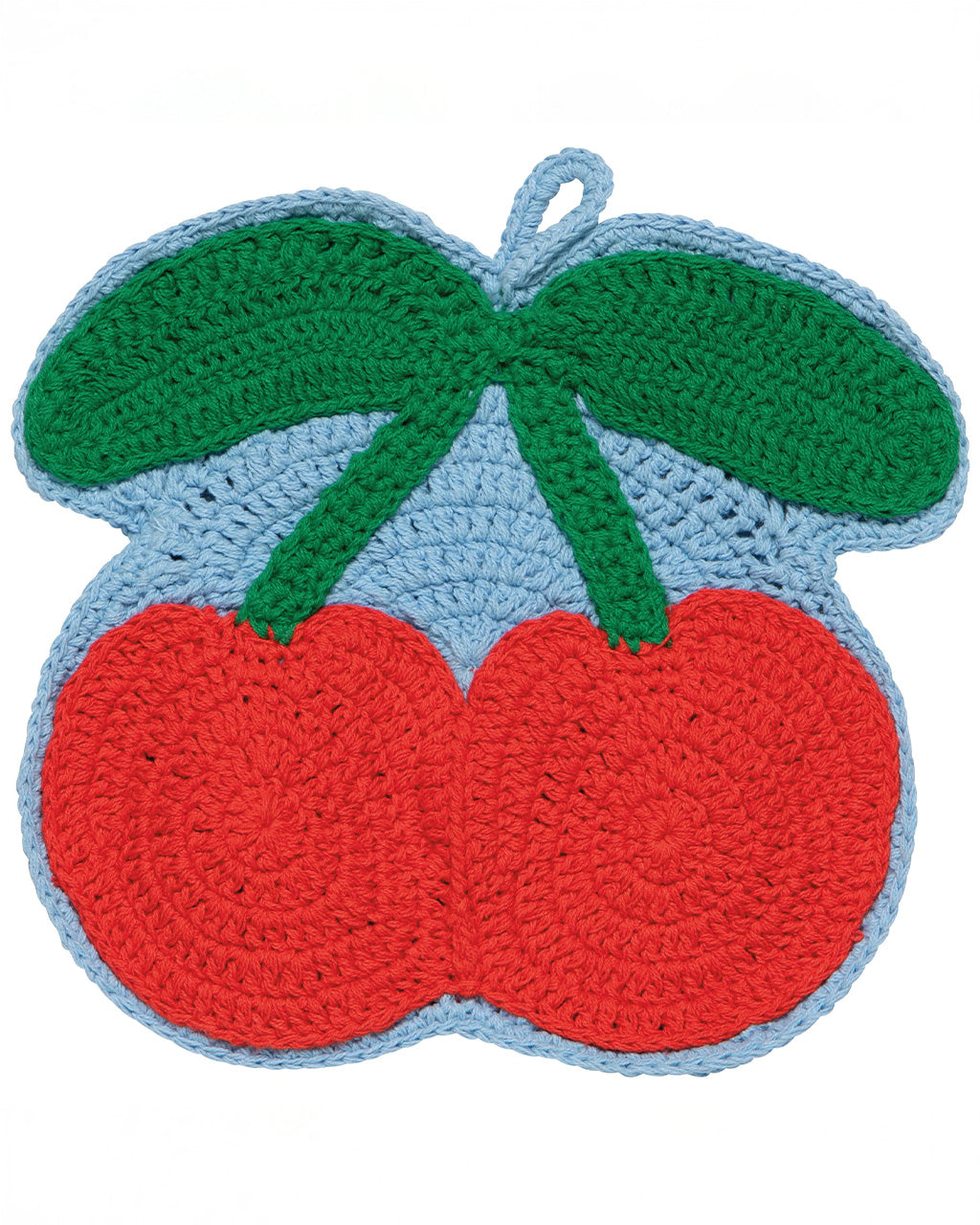 Very Cherry Crochet Trivet
