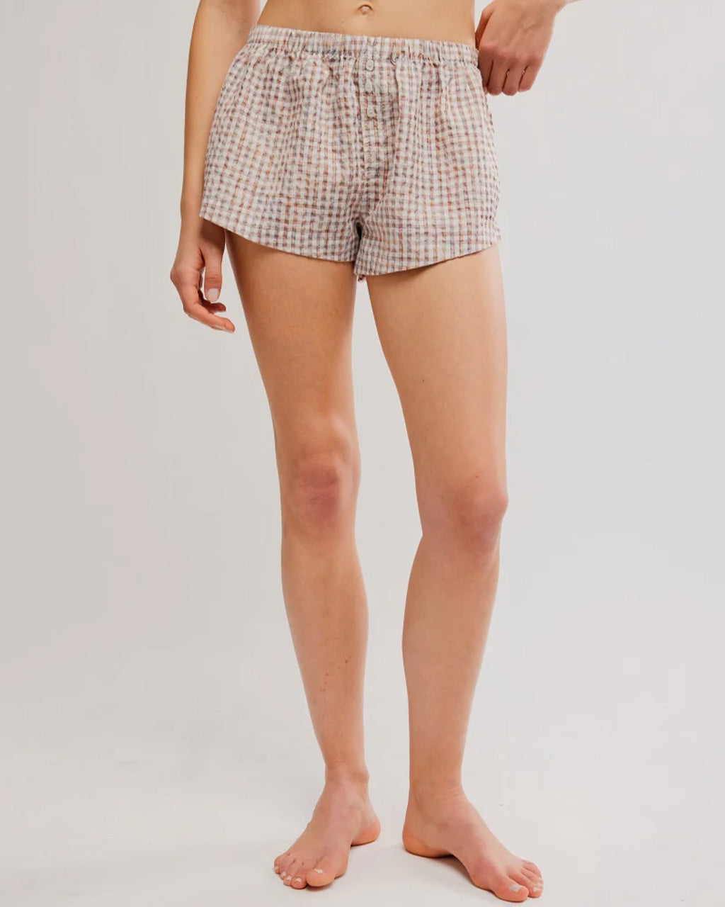 Cross My Heart Boxer Shorts - Ivory Combo
