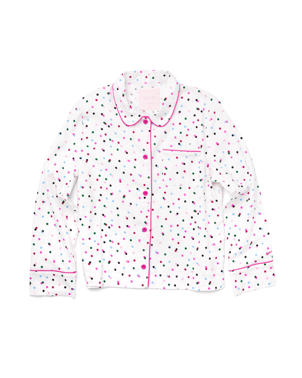 Long Sleeve Leisure Shirt - Party Dots