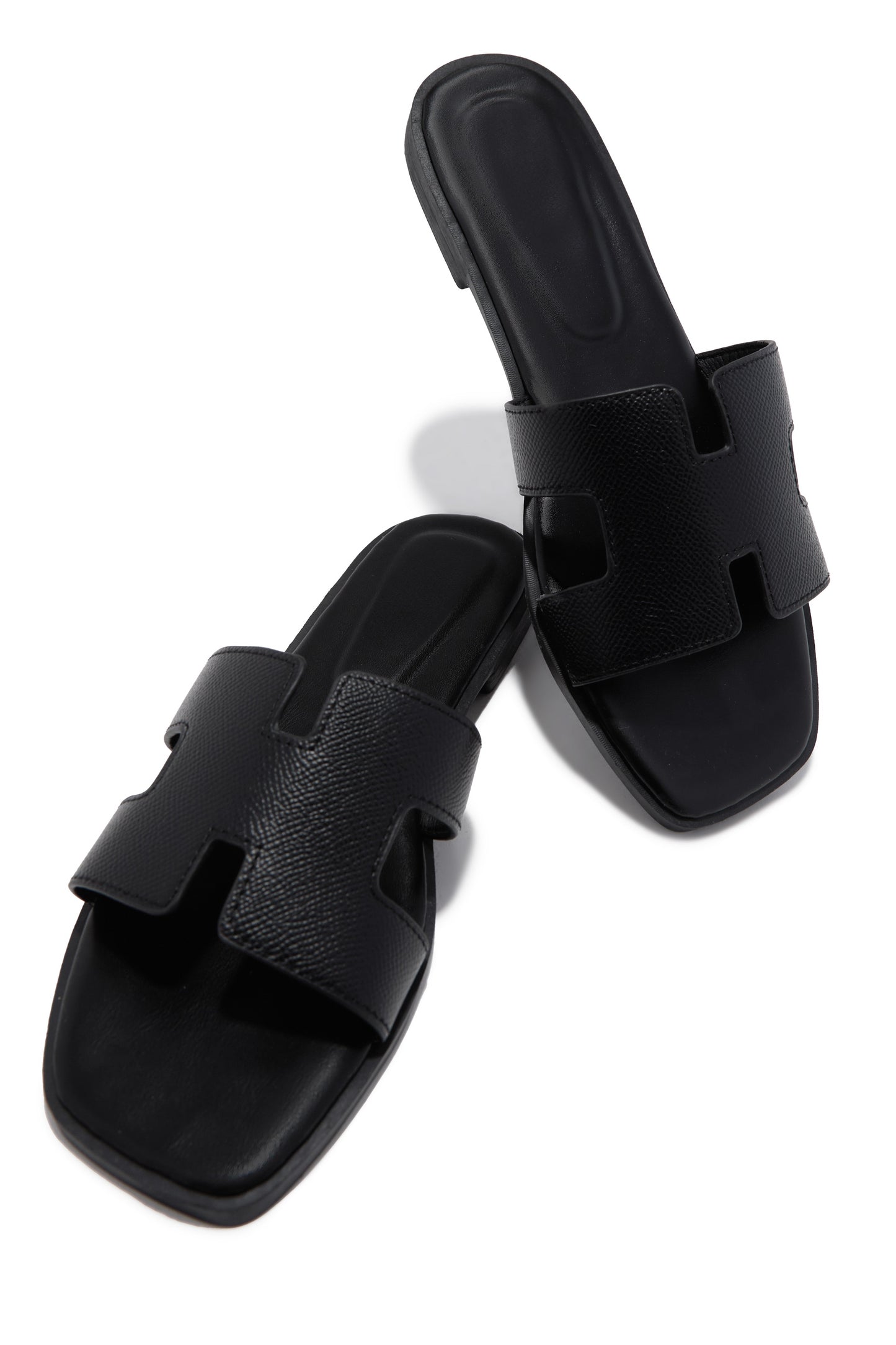 Elara Slip On Sandals - Black