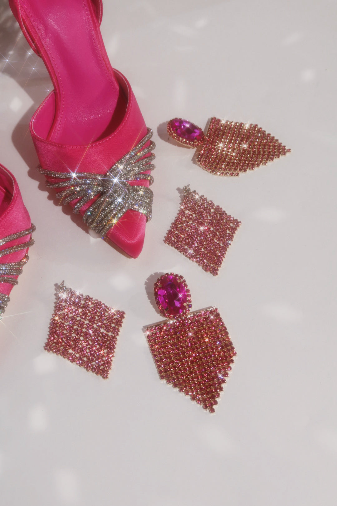 Her World Embellished High Heel Pumps - Pink