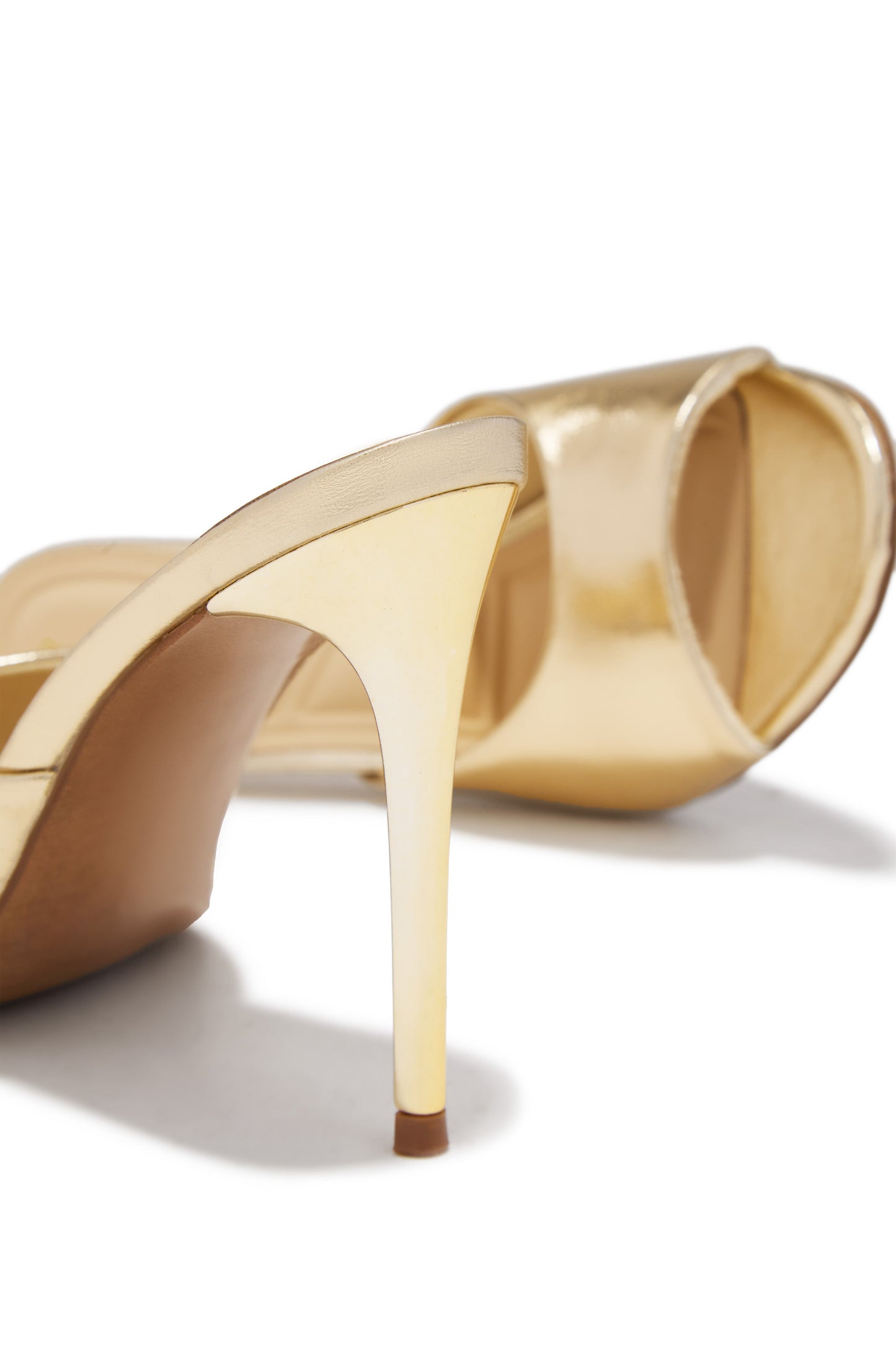 Lolita Single Sole Mules - Gold
