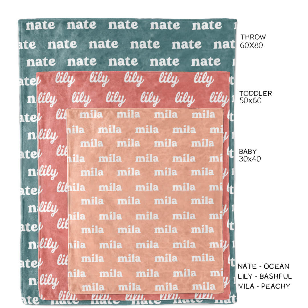 Modern Boho Personalized Color Blanket