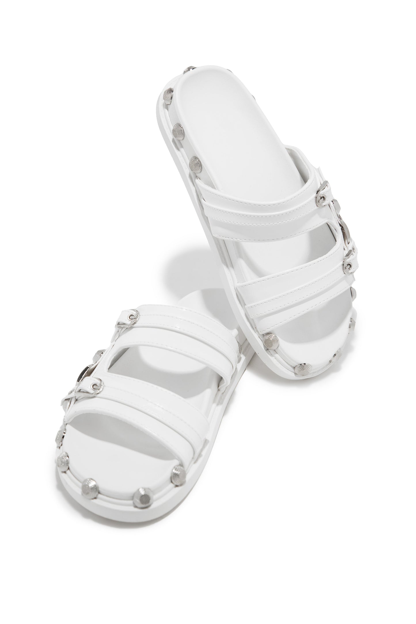 Erika Slip On Sandals - White