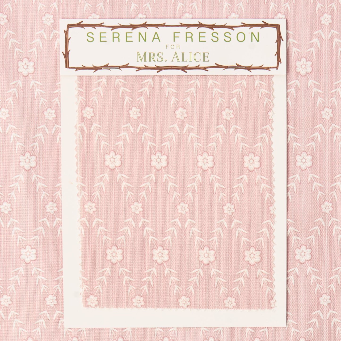 Pink Theodora Trellis Fabric