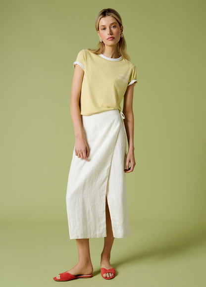 THE CROPPED FAVORITE DAUGHTER RINGER TEE