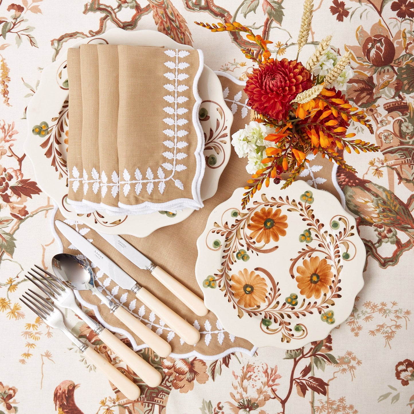 Pheasant & Flora Tablecloth