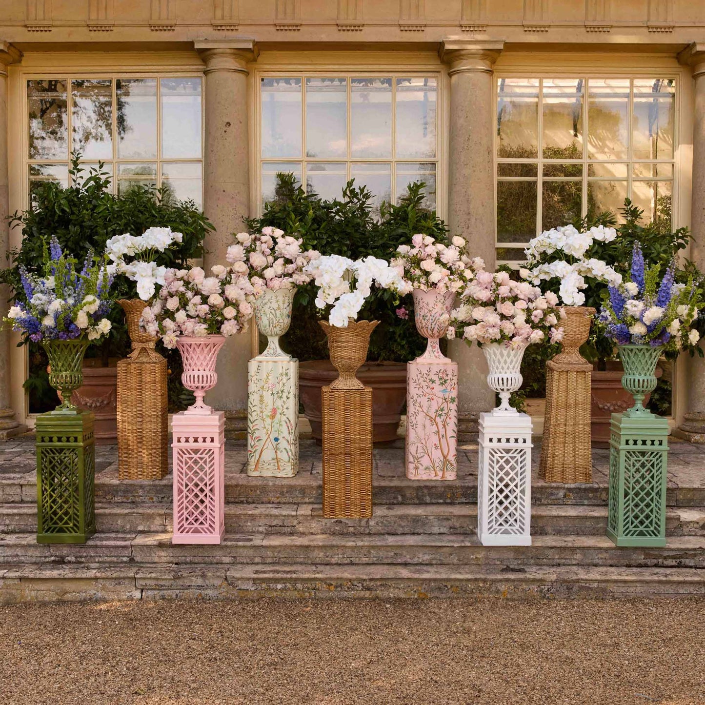Adelaide Pink Lattice Urn