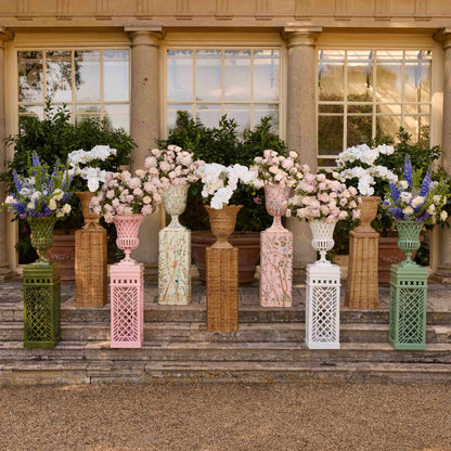 Adelaide White Lattice Urn