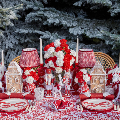Lily Red & White Napkins (Set of 4)