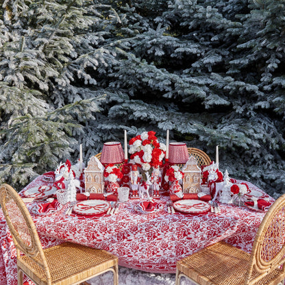 Lily Red & White Napkins (Set of 4)