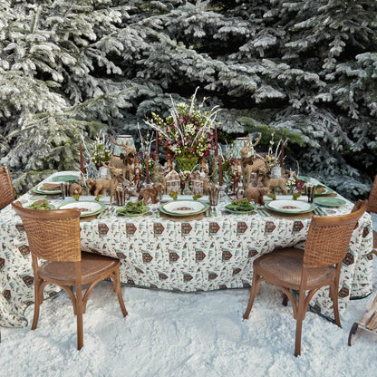 Sage Basketweave Dinner Plates (Set of 4)