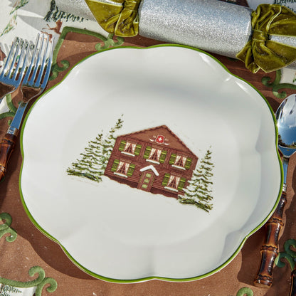 Alpine Chalet Dinner Plate