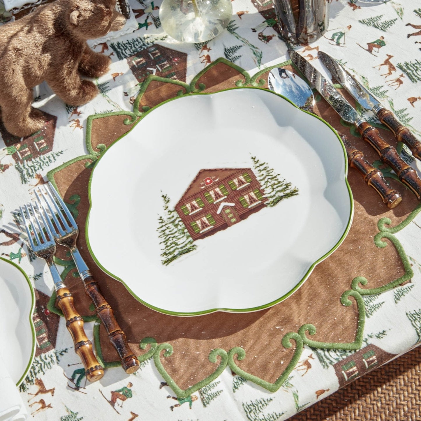 Alpine Chalet Dinner Plate