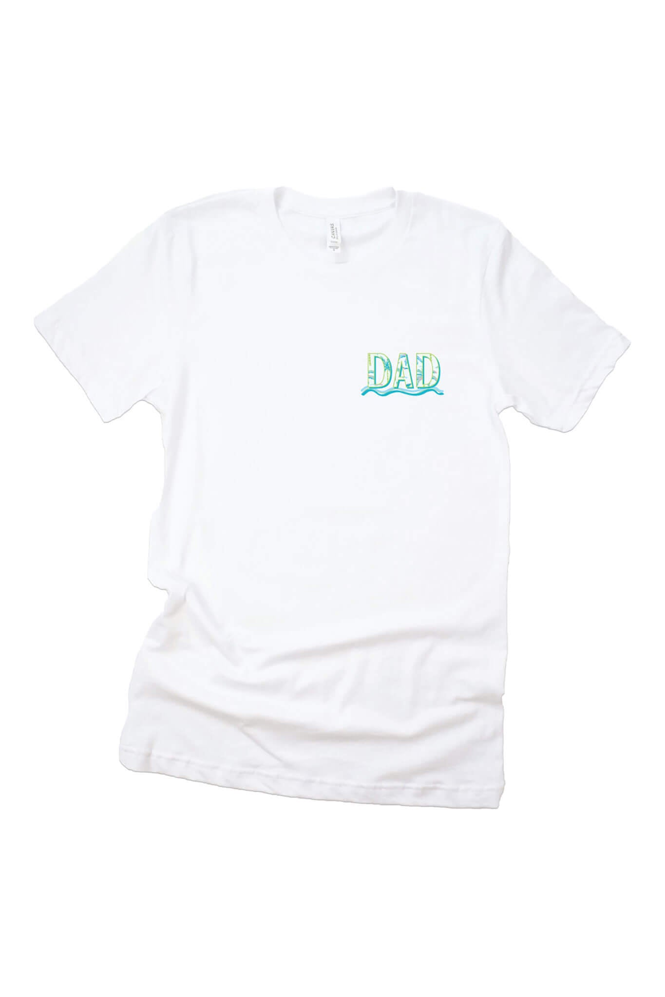 Blue Lagoon Dad Graphic Tee | White