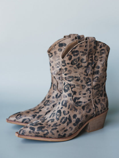 Claire Bootie - Leopard