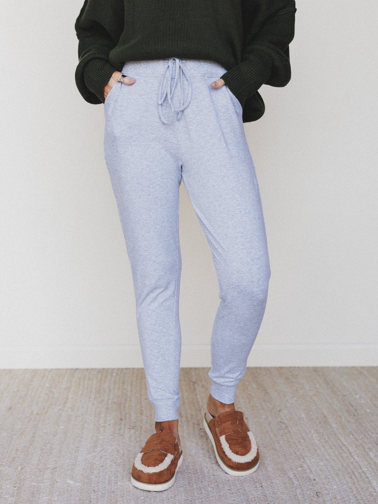 Dani Jogger Lounge Pant - Heather Gray