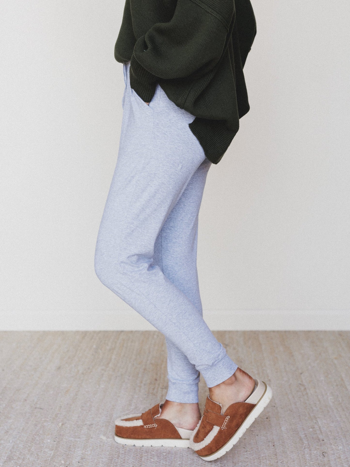 Dani Jogger Lounge Pant - Heather Gray