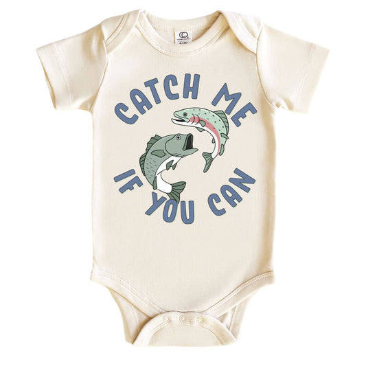 Catch Me If You Can Graphic Bodysuit | Natural