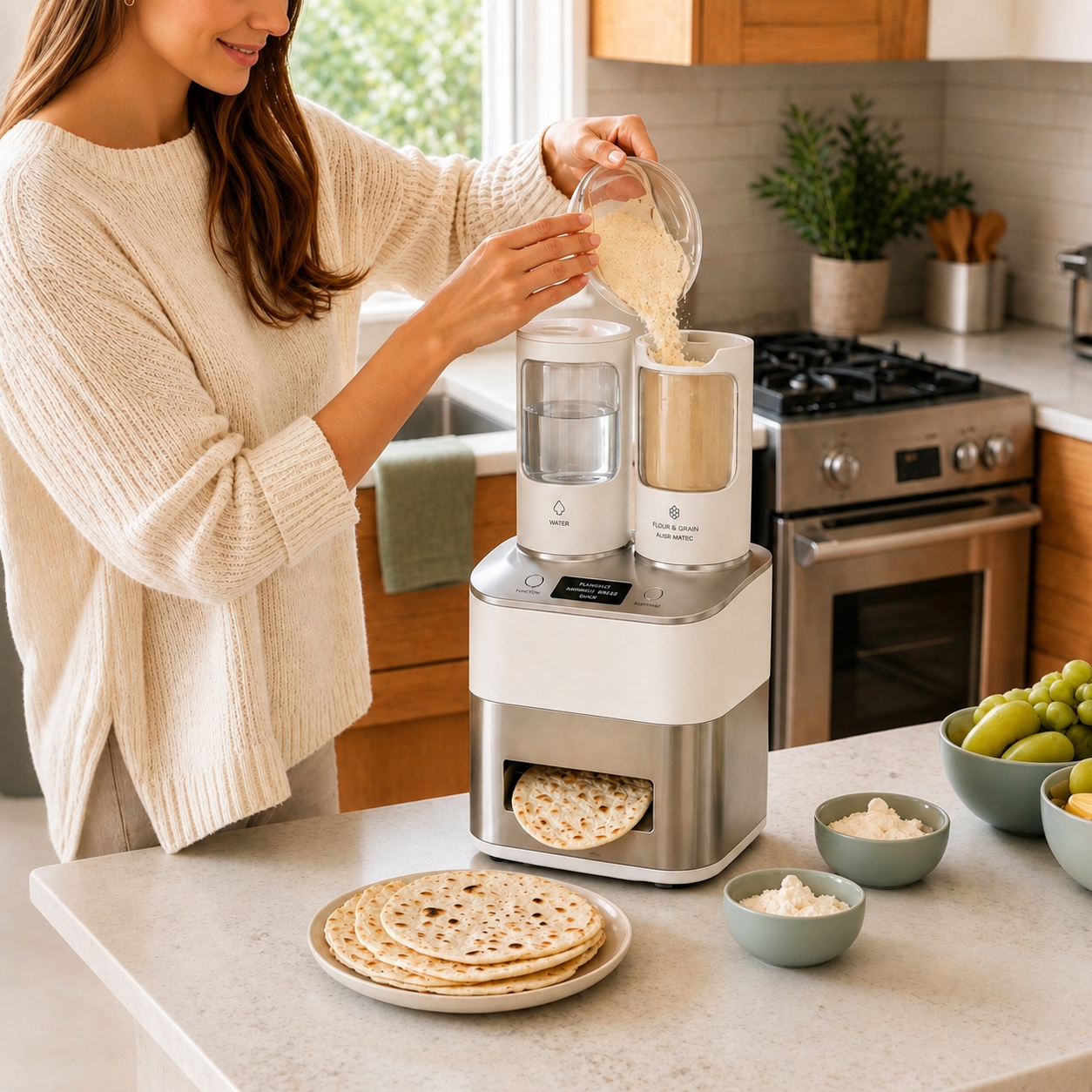 Automatic Tortilla & Flatbread Maker Machine