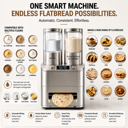 Automatic Tortilla & Flatbread Maker Machine