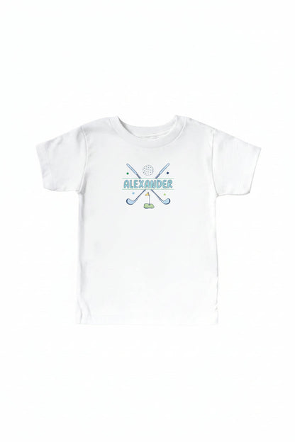 Country Club Cuties Personalized Kids Graphic Tee | White