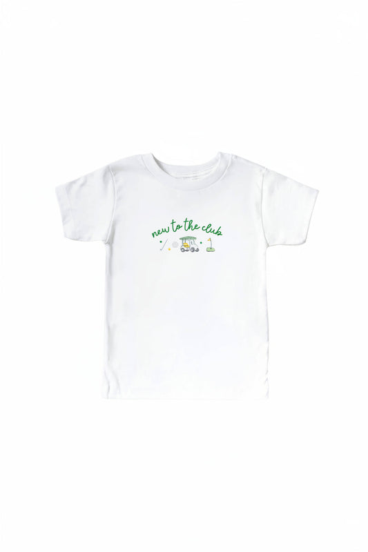New To The Club Kids Graphic Tee | White