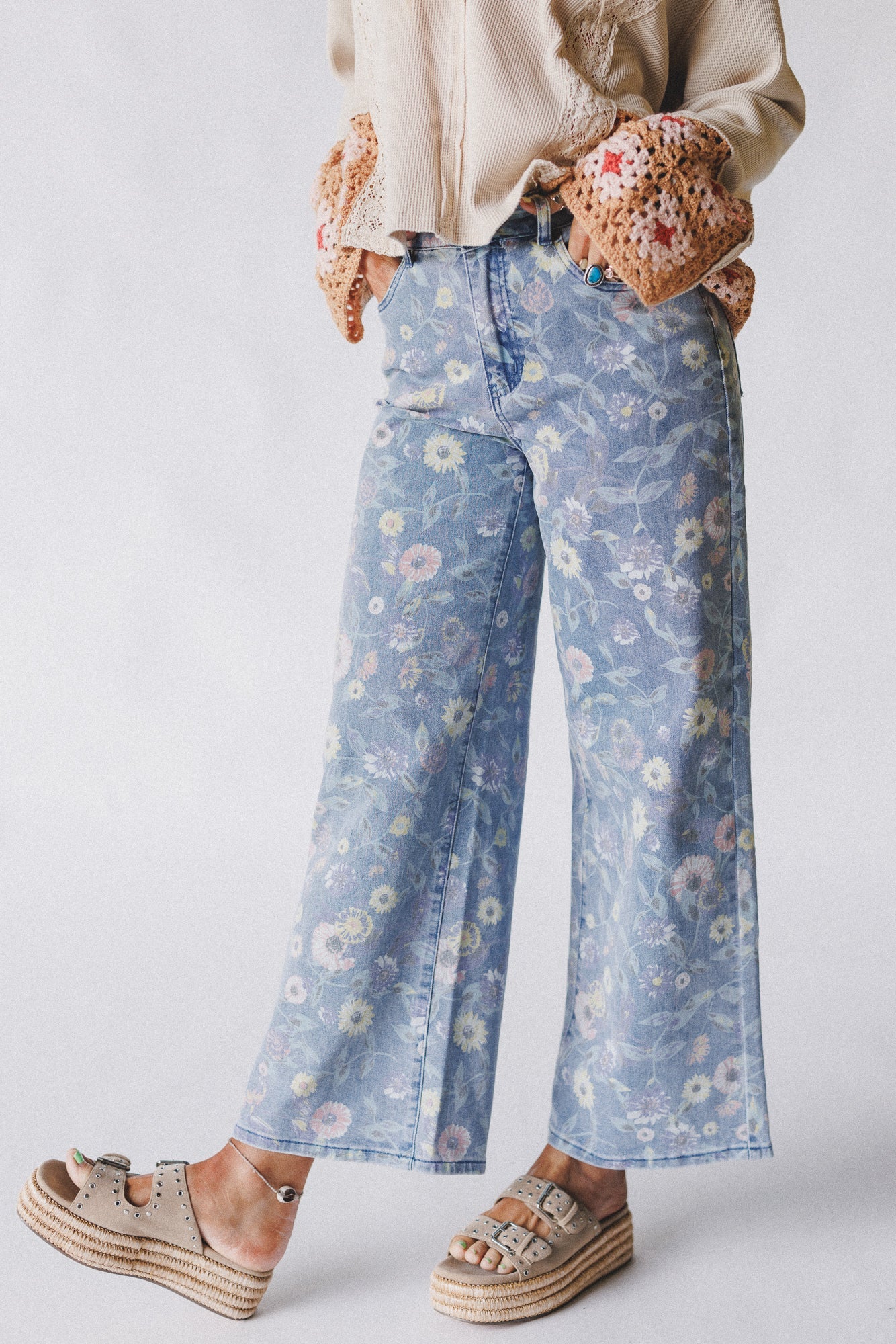Botanical Garden Pants - Denim - Pre Order