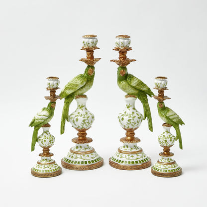 Green Parrot Candle Set