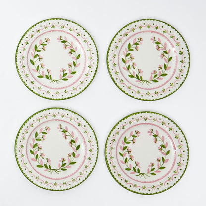 Green & Pink Josephine Garland Starter Plates (Set of 4)