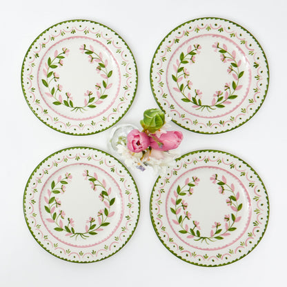 Green & Pink Josephine Garland Starter Plates (Set of 4)