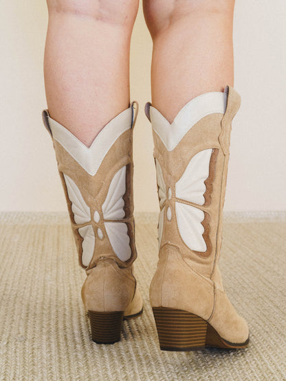 Fairy Butterfly Boot - Almond