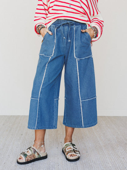 Cozy Blues Denim Pants  - Denim - Pre Order