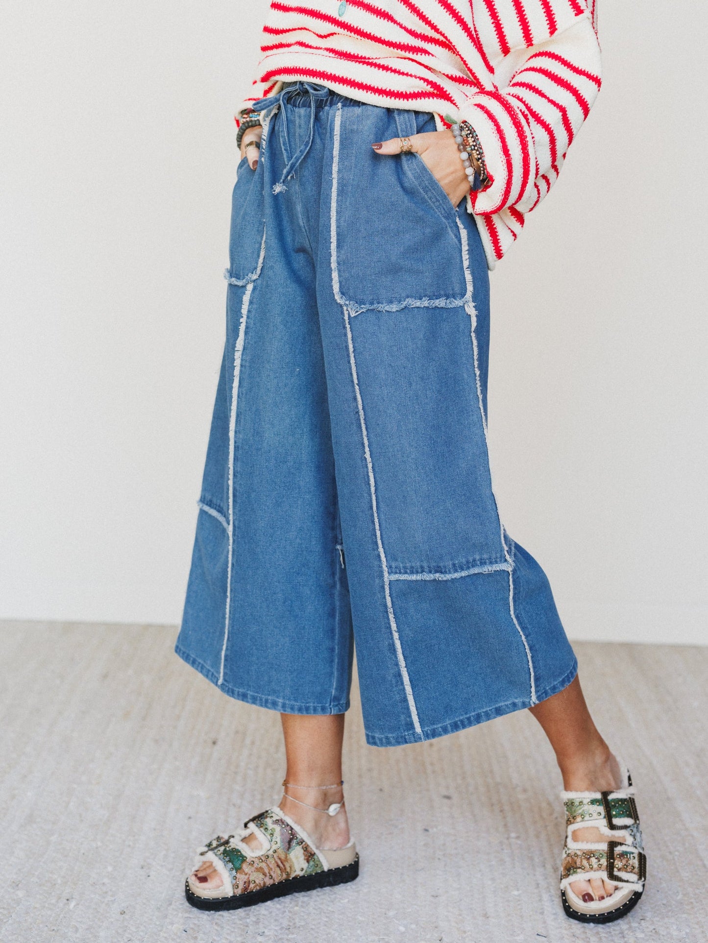Cozy Blues Denim Pants  - Denim - Pre Order