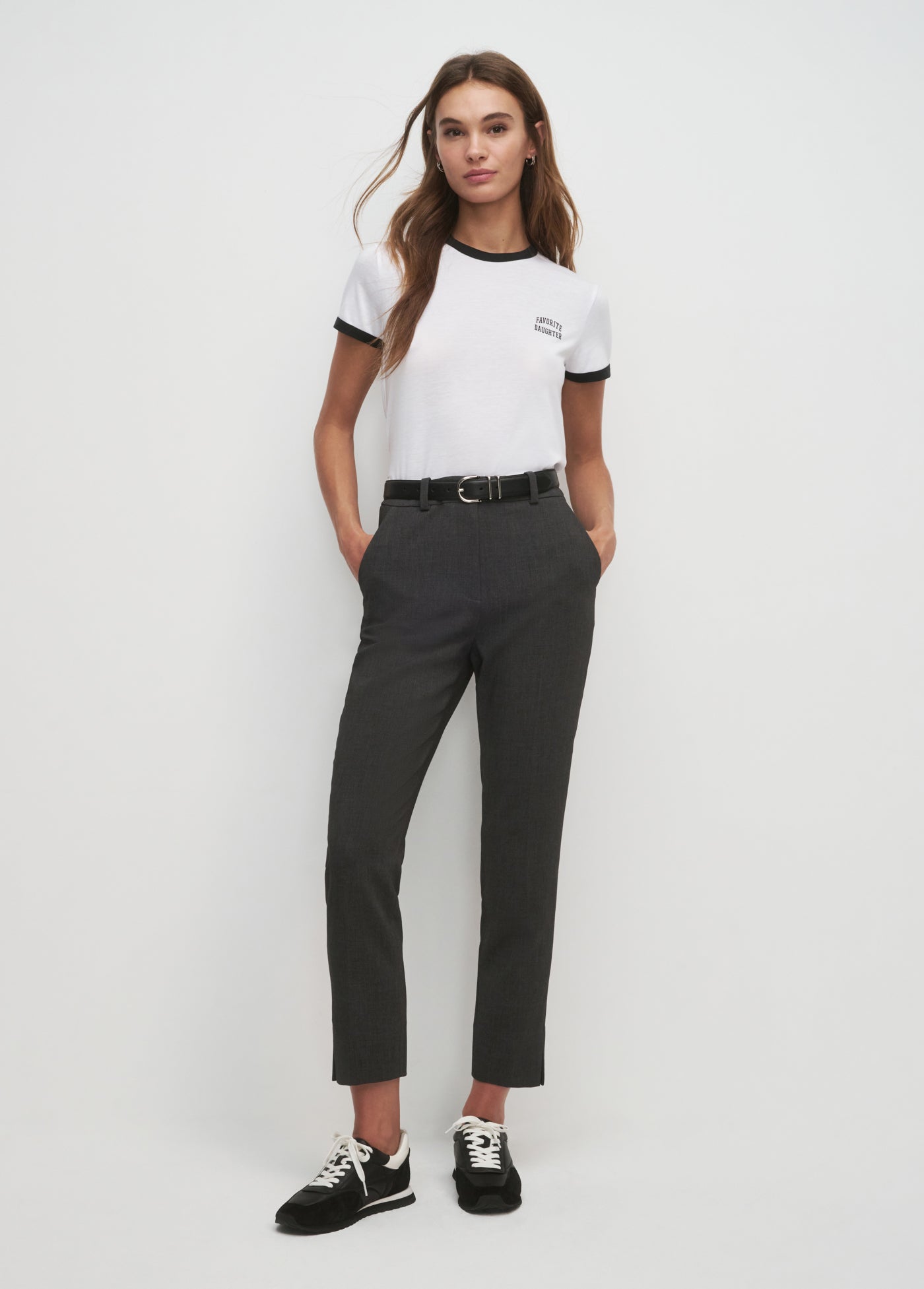 THE CROPPED FAVORITE DAUGHTER RINGER TEE