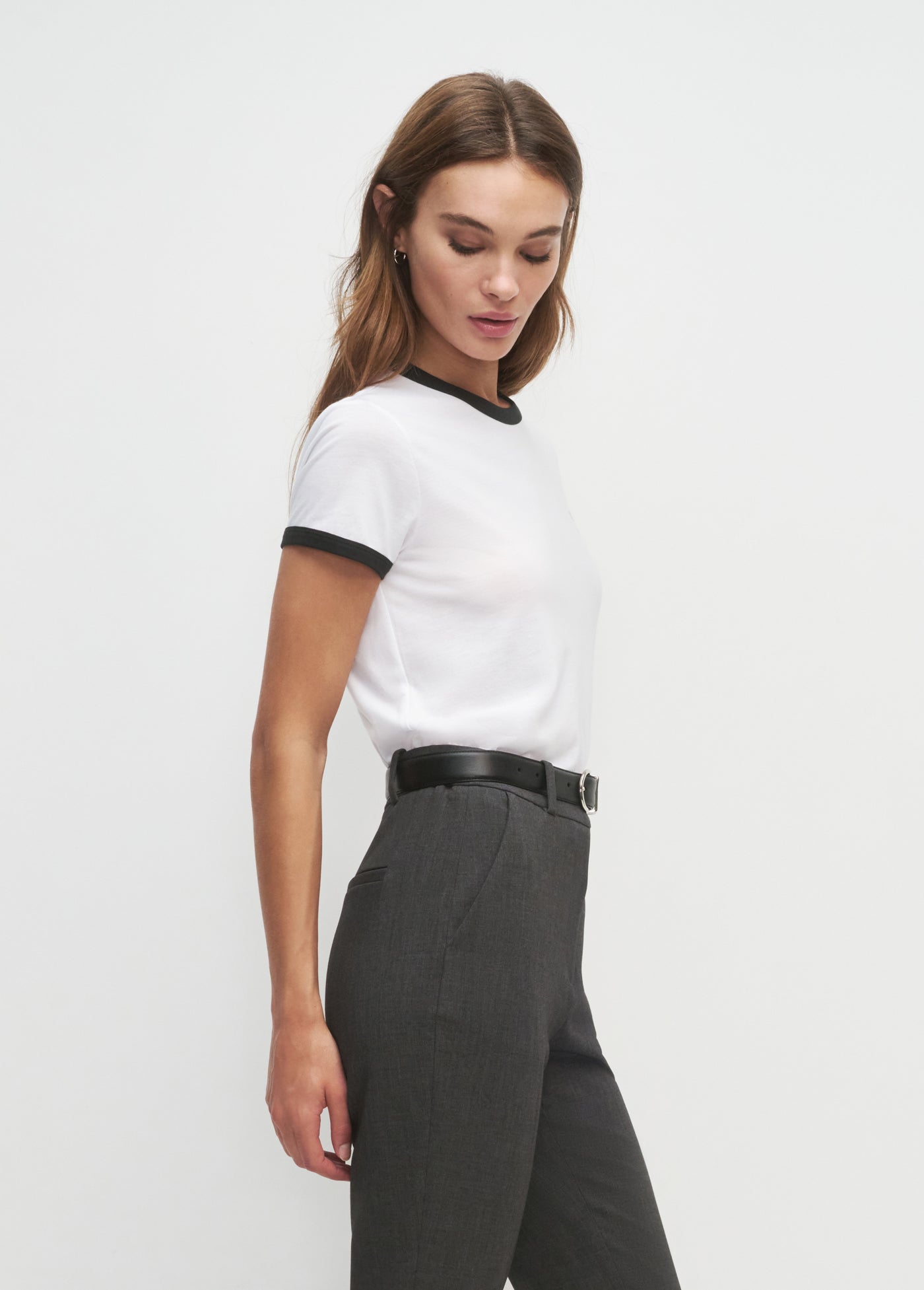 THE CROPPED FAVORITE DAUGHTER RINGER TEE