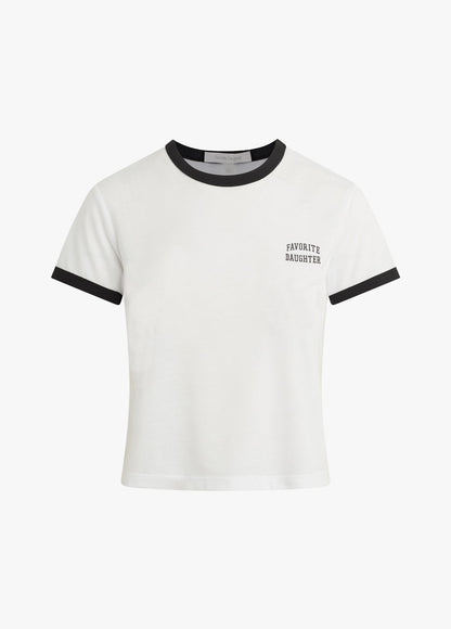 THE CROPPED FAVORITE DAUGHTER RINGER TEE