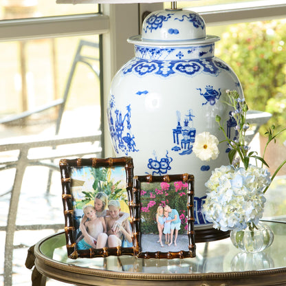 Burnt Bamboo Photo Frames (Set of 2)