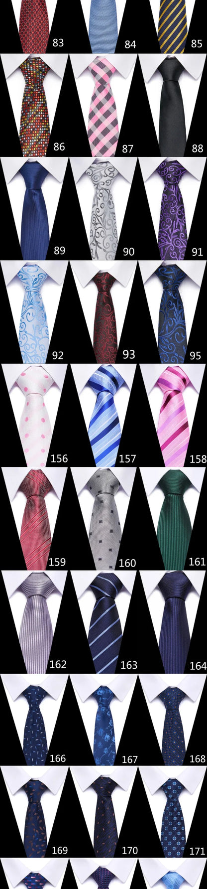 Tie For Men Newest design Luxurious 7.5 cm Necktie Shirt Accessories Striped Dark Red Man's New Year's Day