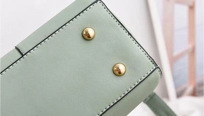 Simple Handbag For Women PU Leather Shoulder Bag Fashion Small Handle Bag Designer Crossbody Bag Daily Lady Shopping Hand Pouch