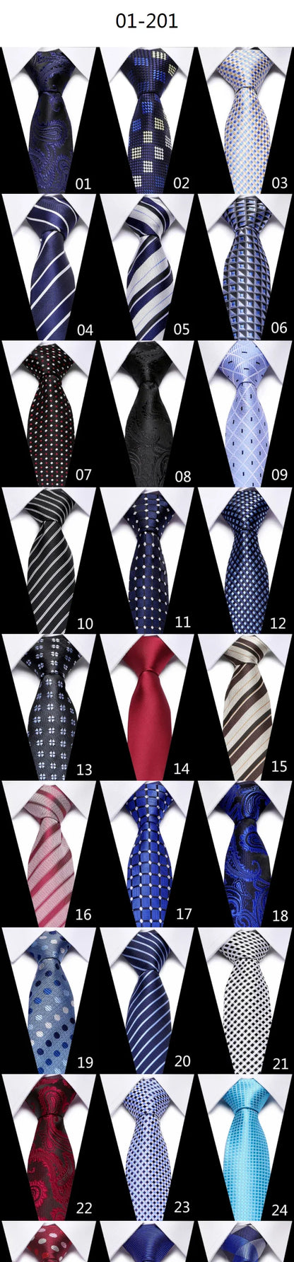 Tie For Men Newest design Luxurious 7.5 cm Necktie Shirt Accessories Striped Dark Red Man's New Year's Day