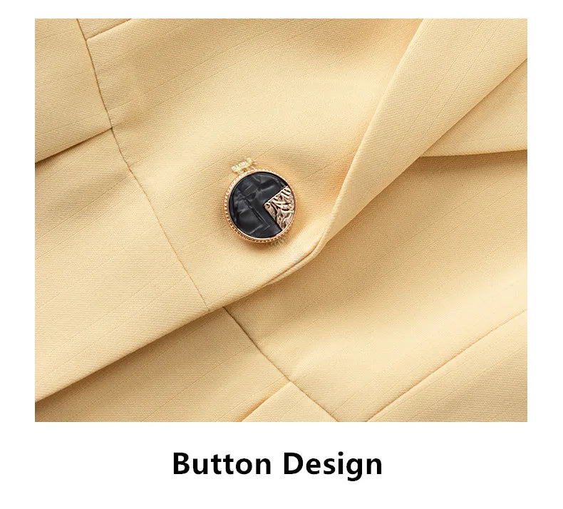 Naviu New Fashion Summer Temperament Slim Suits Women Business Formal Half Sleeve Blazer And Pants Office Ladies Work Wear