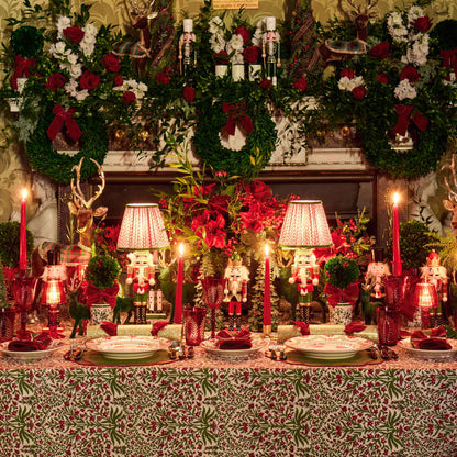 Chiara Red Garland Dinner Plates (Set of 4)